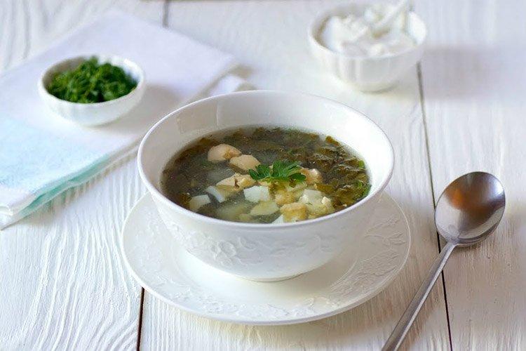 Bortsch vert au kéfir et riz