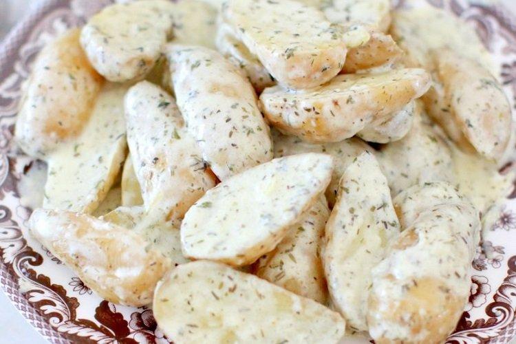 Pommes de terre sautées à la crème sure