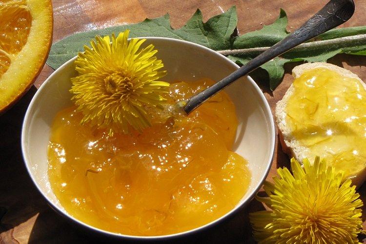 Confiture épaisse de pissenlit à la gélatine