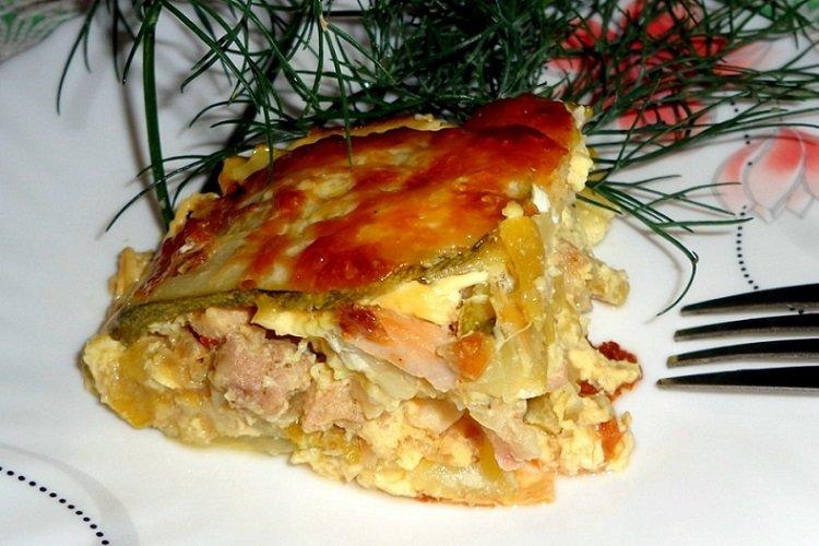 Casserole de courgettes et poulet