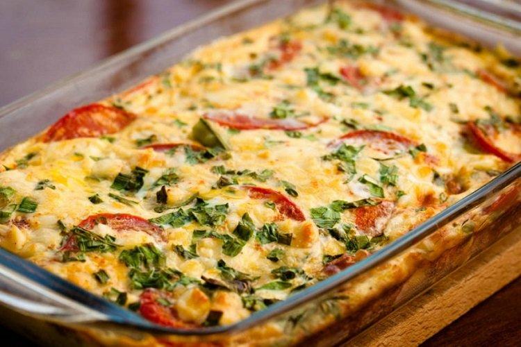 Casserole aux tomates et courgettes