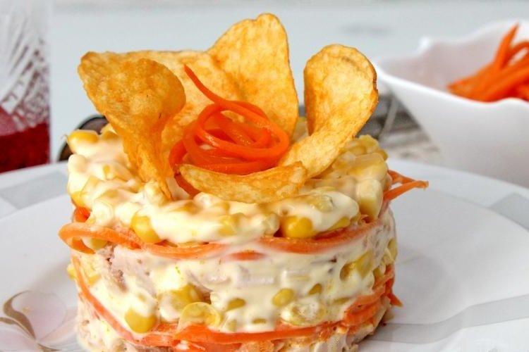 Salade coréenne de carottes et frites