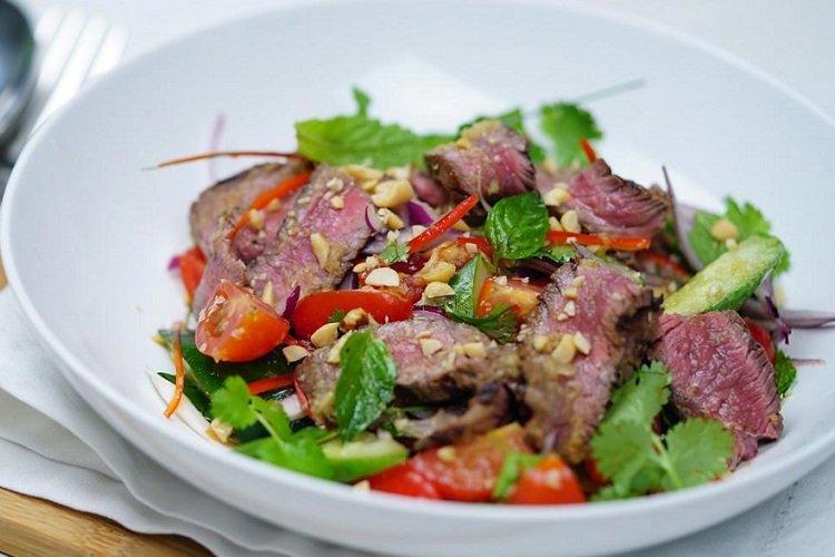 Salade de boeuf et légumes