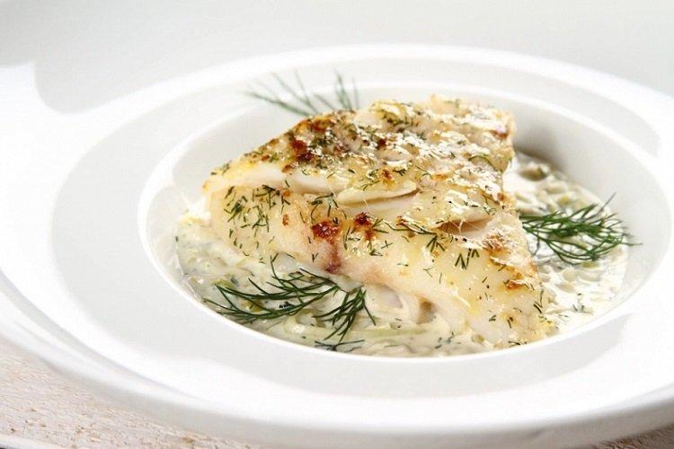 Filet de goberge à la crème sure