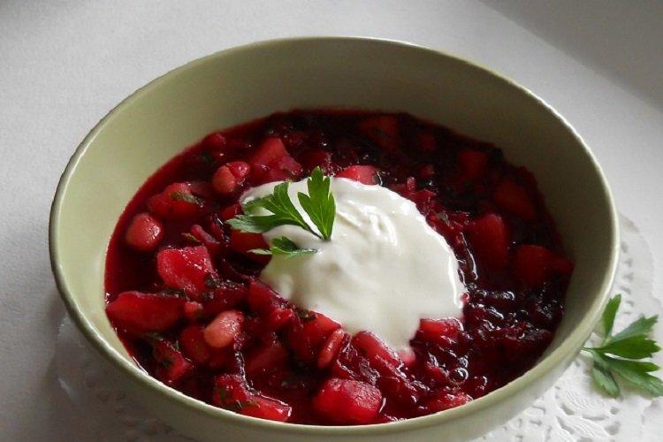 Betterave froide aux haricots