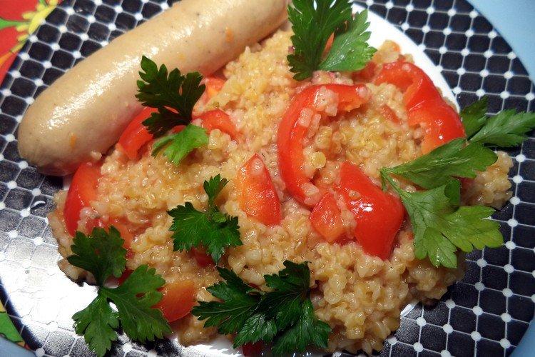 Bouillie d'orge aux tomates
