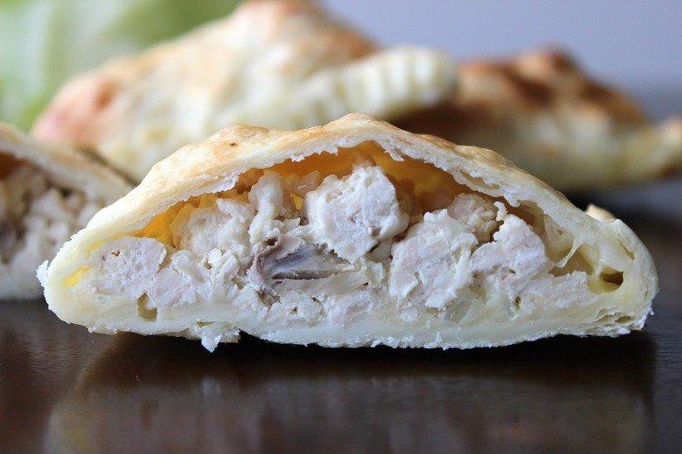 Garniture au poulet, oignon et fromage