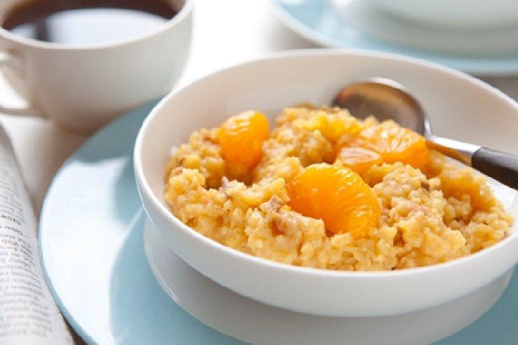 Bouillie de millet aux oranges au lait