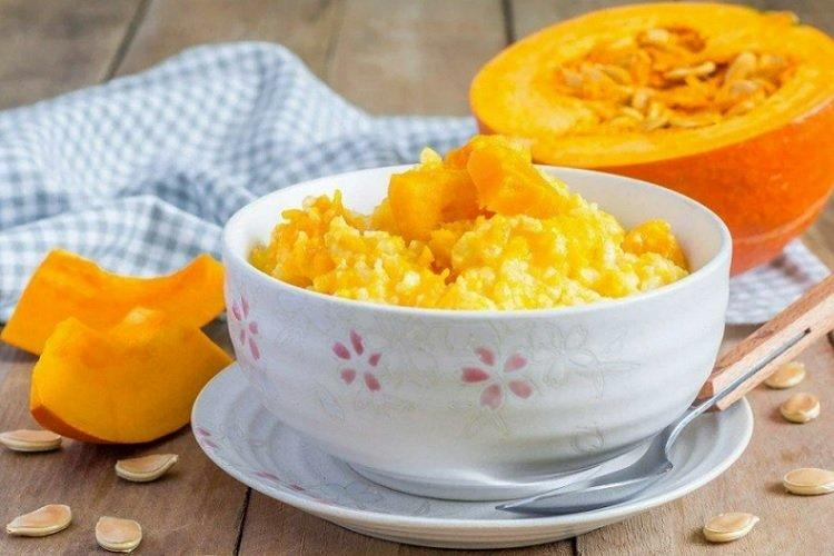 Bouillie de millet au potiron au lait