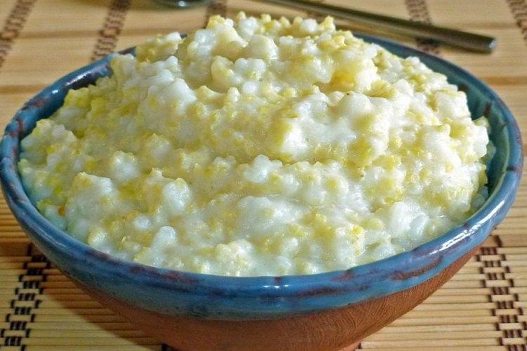 Bouillie de lait à base de millet et de riz