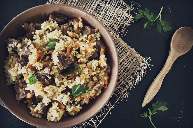 Bouillie de millet au boeuf