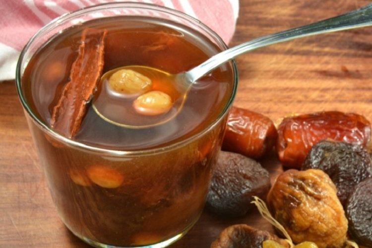 Compote de fruits secs à l'acide citrique