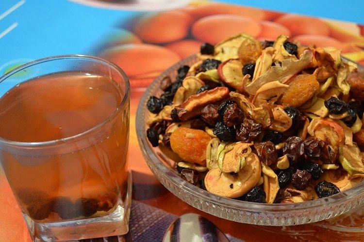 Compote de fruits secs et potiron