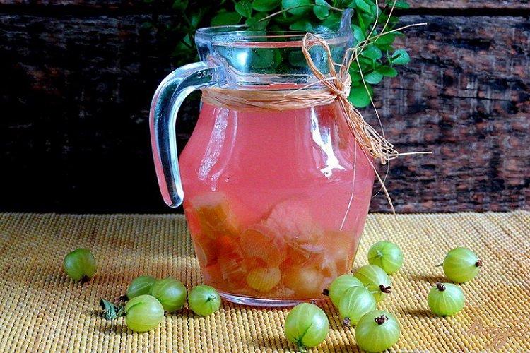 Compote de rhubarbe et groseille