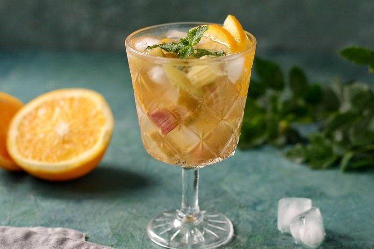 Compote de rhubarbe et orange