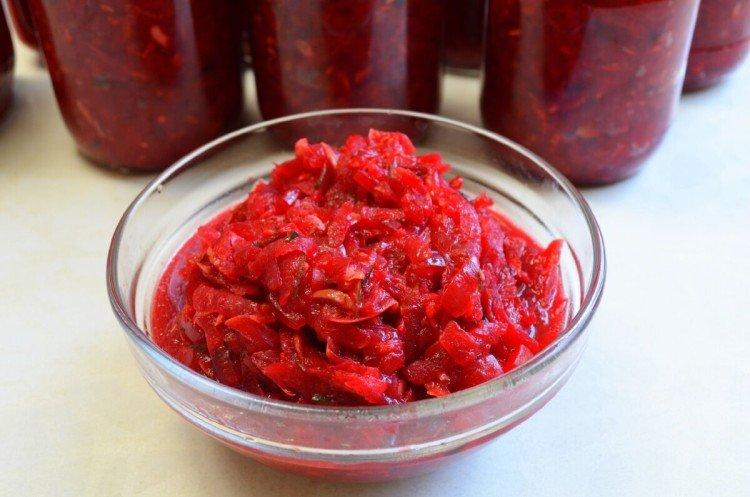 Salade de courgettes et betteraves pour l'hiver