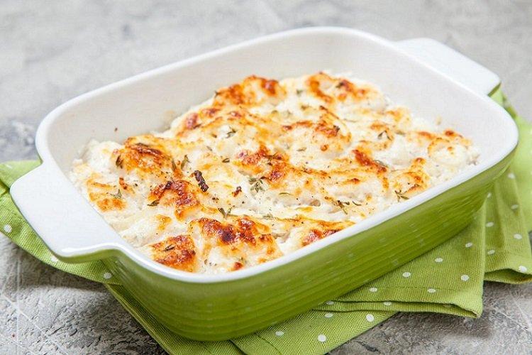 Saumon à la crème sure et fromage au four