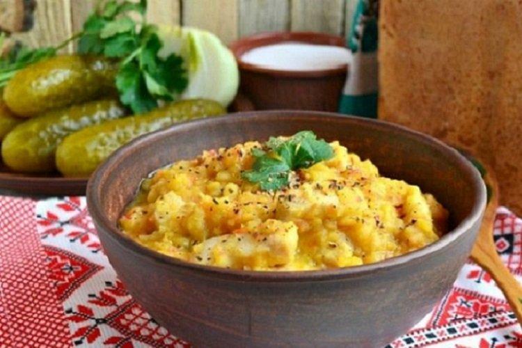 Bouillie de pois au poulet