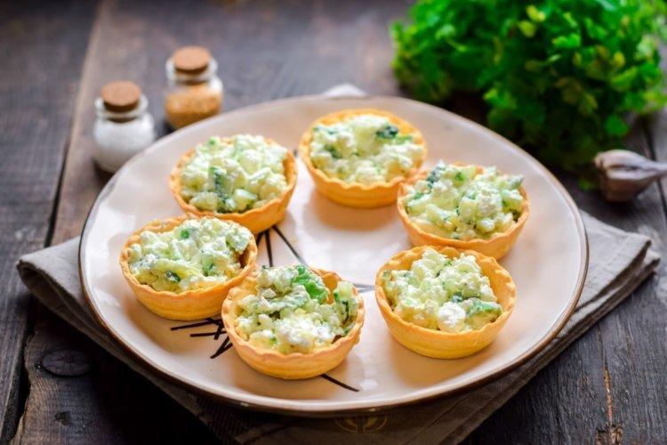 Tartelettes farcies au fromage blanc et basilic Tartelettes farcies au fromage blanc et basilic
