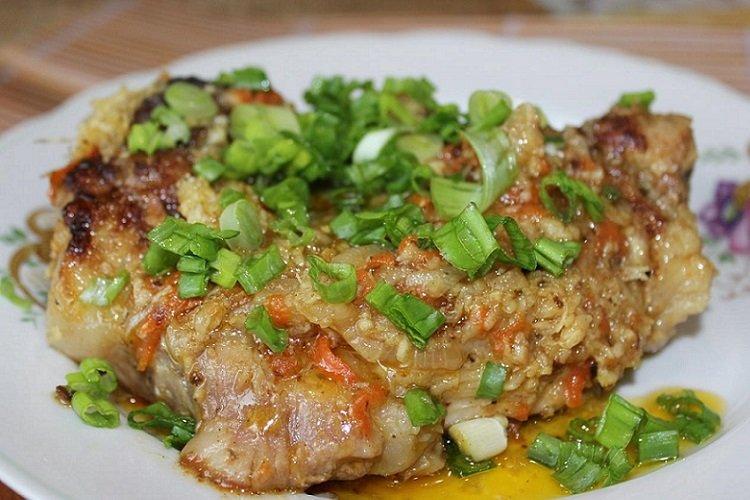 Porc mijoté à la moutarde et au raifort