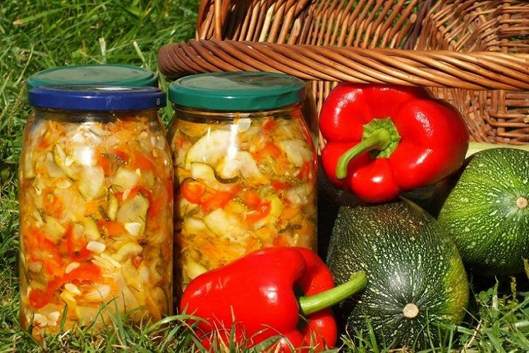 Courgettes au poivron