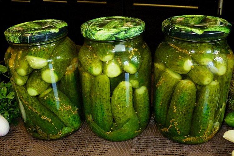 Concombres marinés pour l'hiver