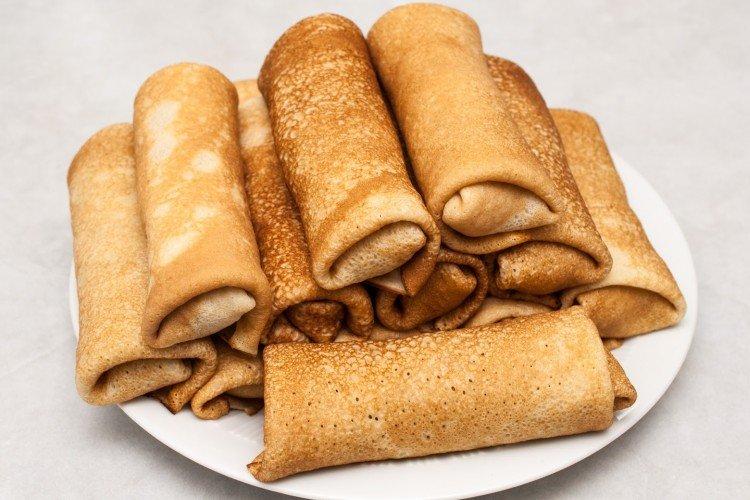 Rouleaux de crêpes aux aubergines