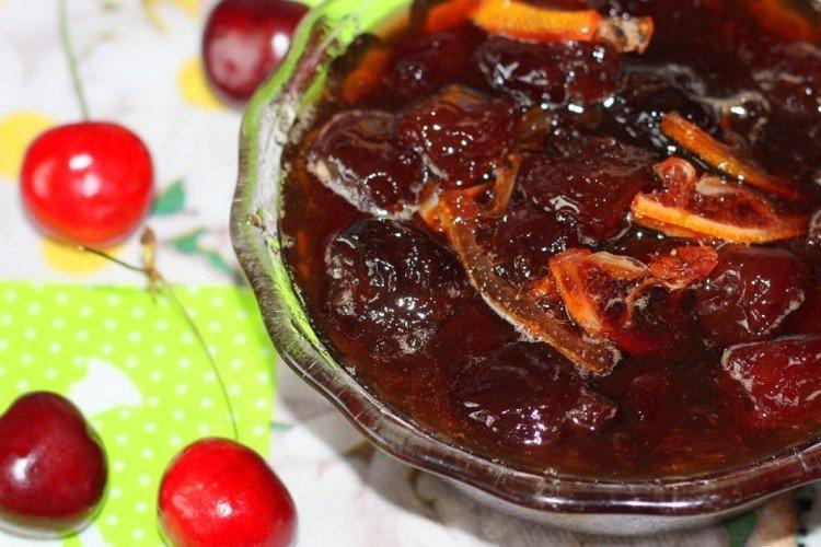 Confiture de cerises au citron