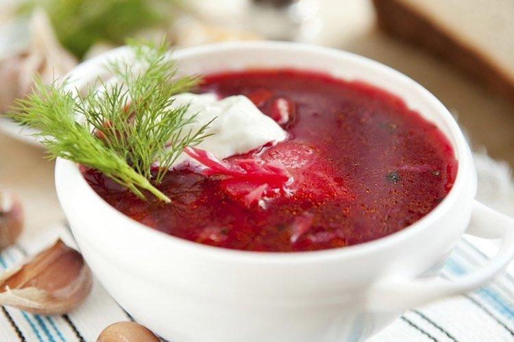 Bortsch sans chou et viande