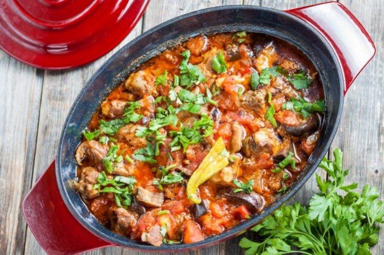 Sauté aux aubergines et au boeuf