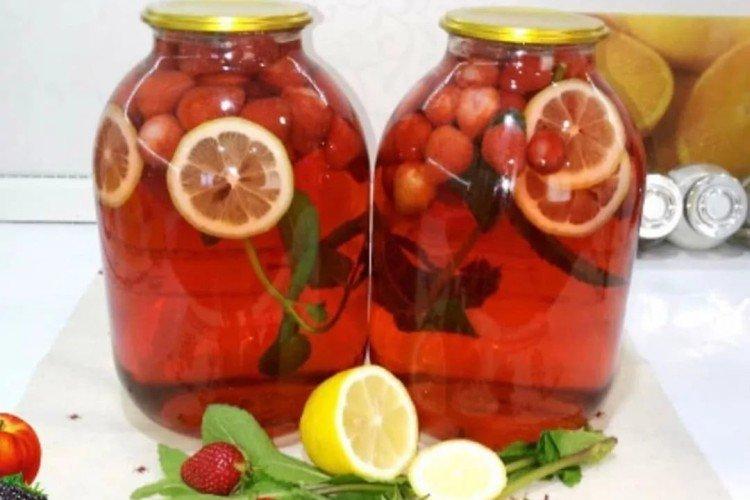 Fraises à la menthe pour l'hiver