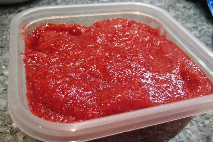 Fraises râpées pour l'hiver