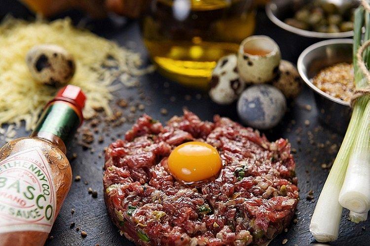 Tartare de boeuf marbré