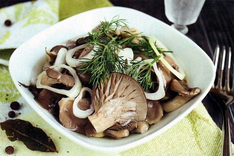 Pleurotes marinées au jus de citron et aux épices