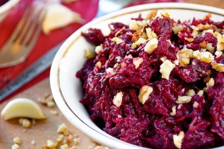 Salade de betteraves et noix