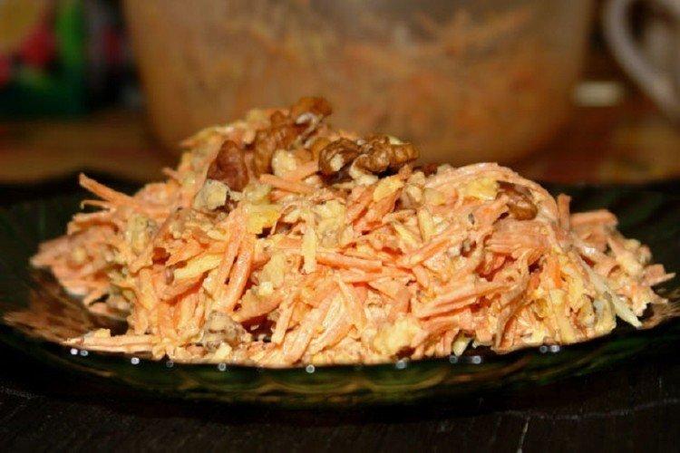 Salade de carottes et noix
