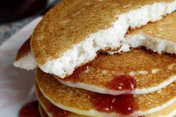 Crêpes aériennes à la farine de riz