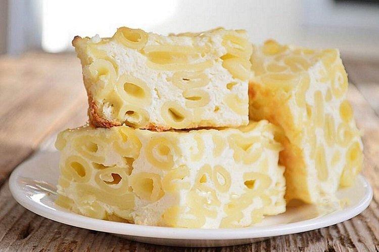 Casserole de fromage cottage et pâtes