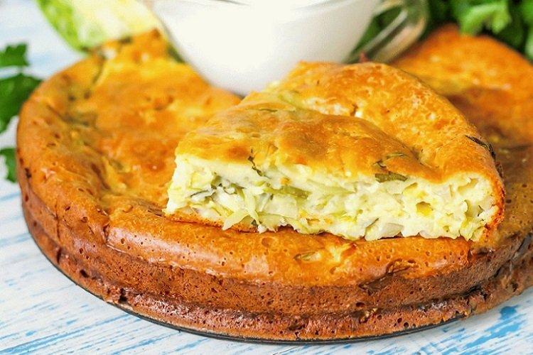 Tarte au kéfir en gelée au chou