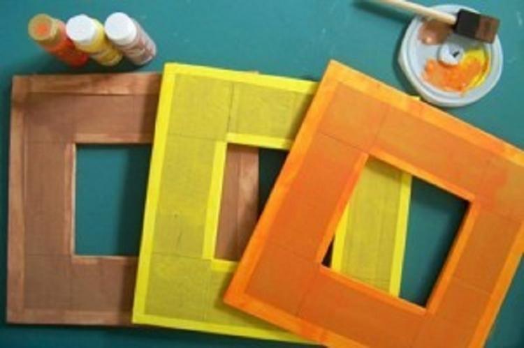 Cadre photo original de céréales à faire soi-même