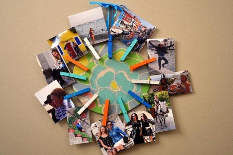 Cadre photo bricolage à partir de pinces à linge