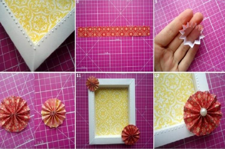 Cadre photo élégant à faire soi-même en papier