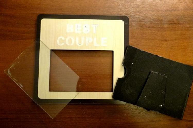 Cadre photo de découpage bricolage