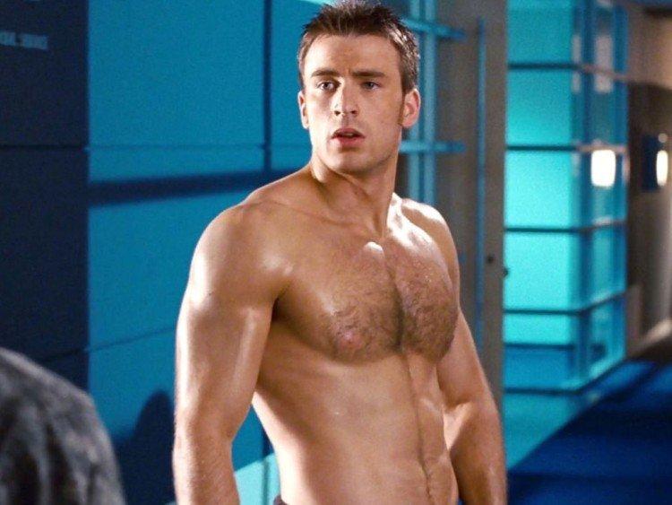 Chris Evans - Acteurs hollywoodiens à la silhouette parfaite