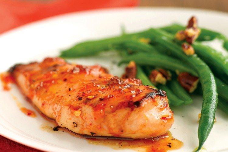 Poulet à la sauce aux abricots - Plats chauds pour les recettes d'anniversaire