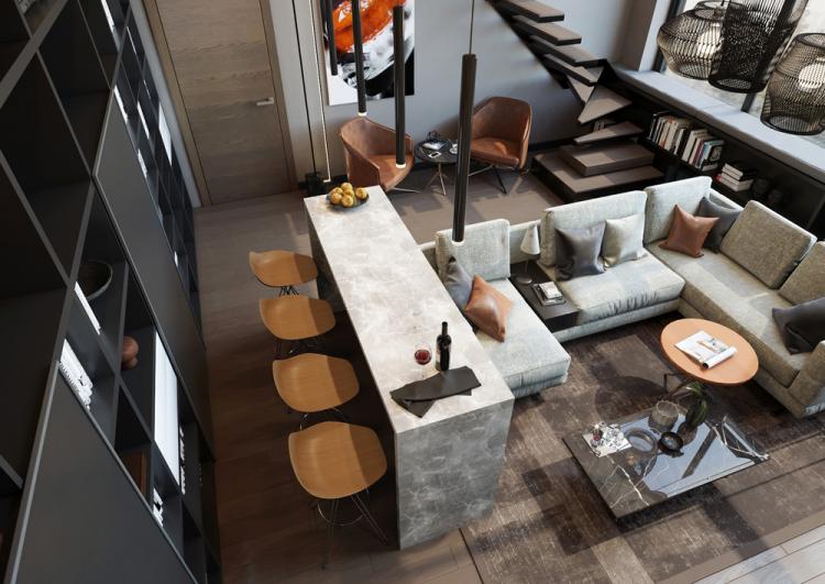 Salon Esprit de liberté - design d'intérieur