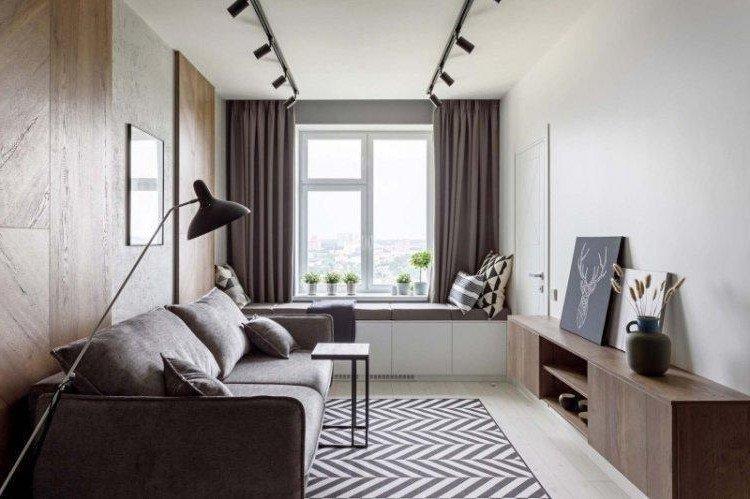 Design d'intérieur de salon dans le style du minimalisme - photo