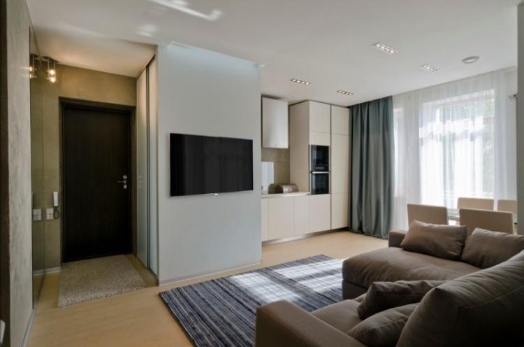 Design d'intérieur de salon dans le style du minimalisme - photo