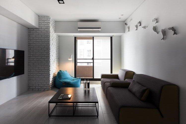 Design d'intérieur de salon dans le style du minimalisme - photo