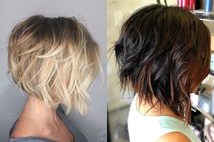 Bob gradué pour cheveux ondulés